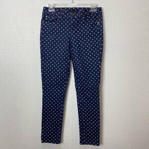 J. Crew Women’s Polka Dot Toothpick Ankle Jeans Size 27